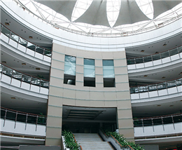 Indoor aluminum veneer ceiling and curtain wall